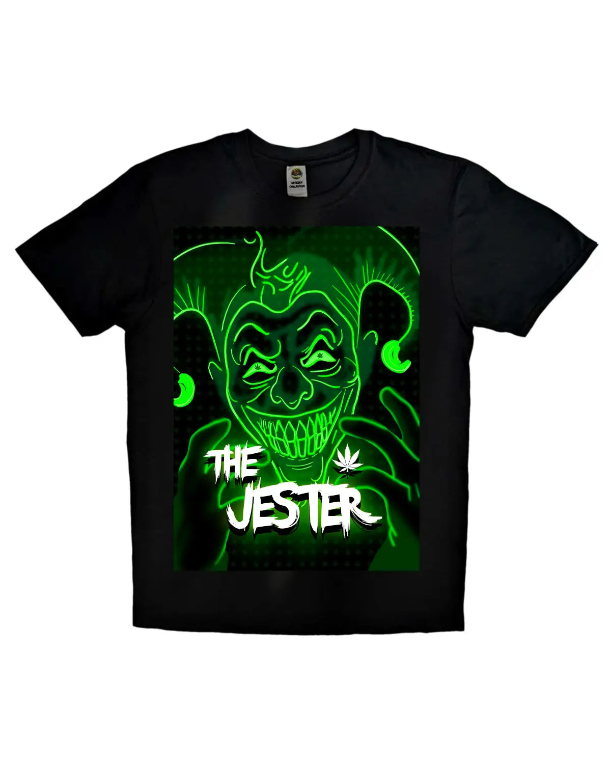 The Jester Weed-Inspired T-Shirt – GrizzlySlapz Artwork | Unisex Black or White Tee