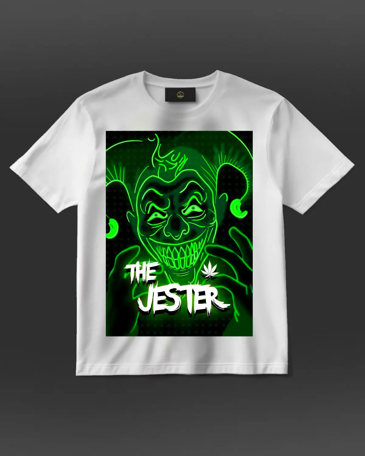 The Jester Weed-Inspired T-Shirt – GrizzlySlapz Artwork | Unisex Black or White Tee