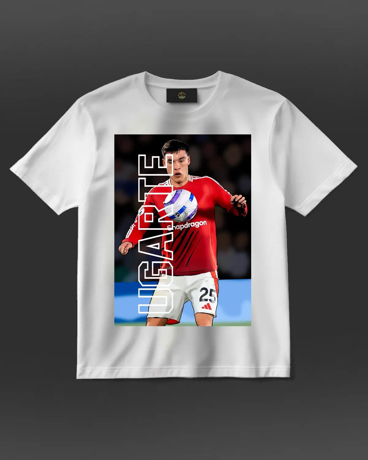 Manuel Ugarte Manchester United T-Shirt | GrizzlyGFX Design – Adult Unisex Black or White
