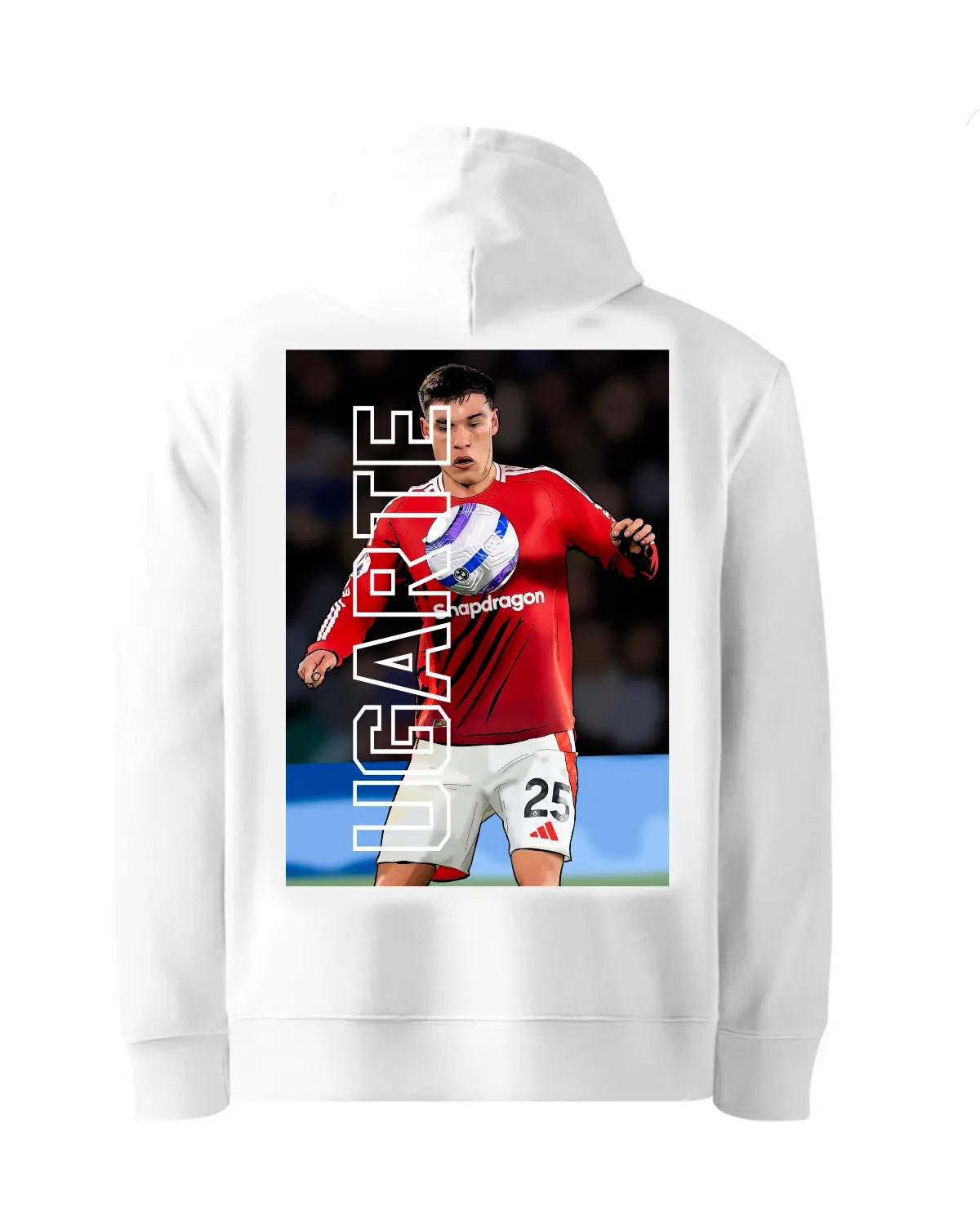 Manuel Ugarte Manchester United Hoodie | GrizzlyGFX Design – Adult Unisex Black or White
