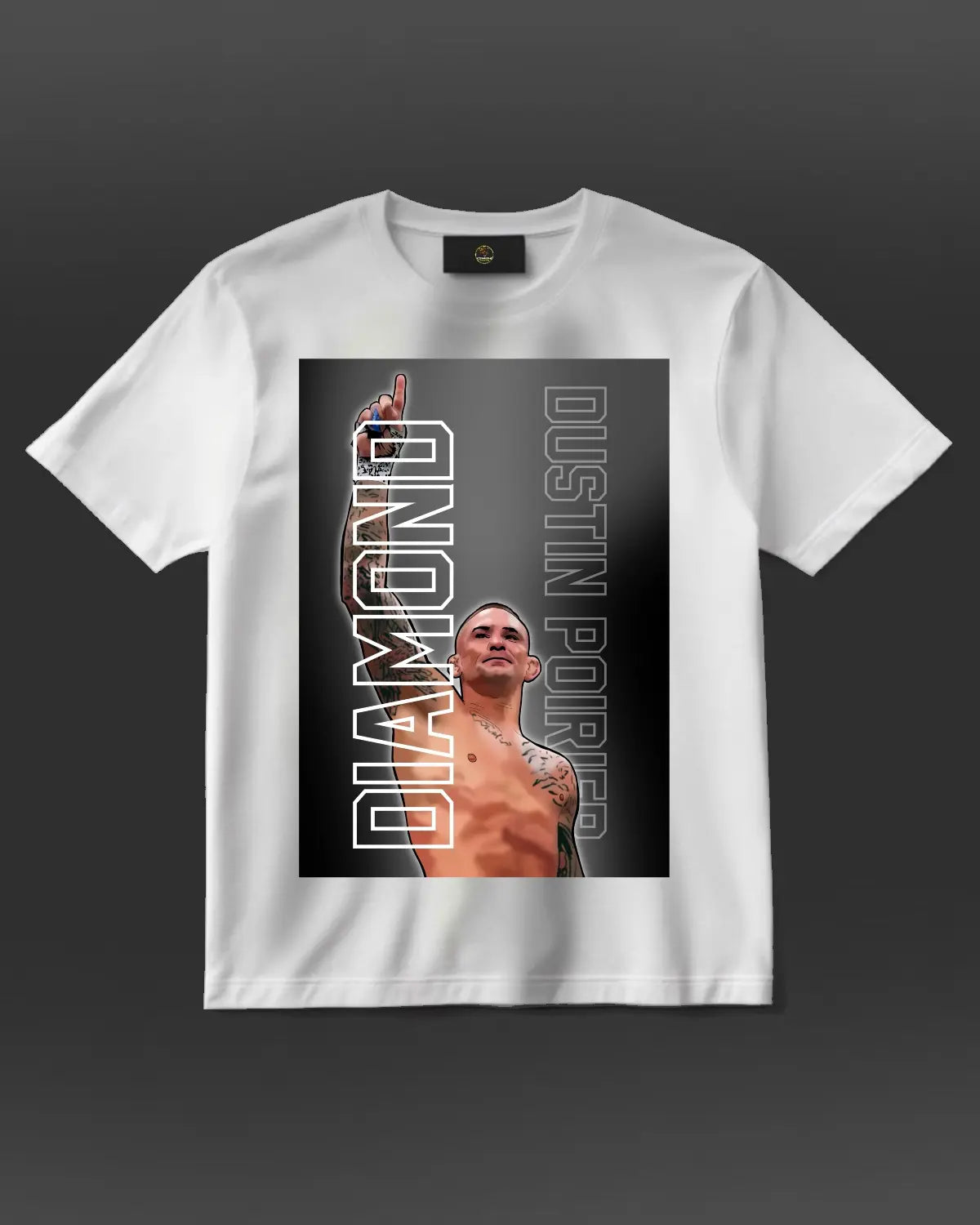 Dustin “The Diamond” Poirier UFC Tribute T-Shirt by GrizzlyGFX – Adult Unisex (Black or White)