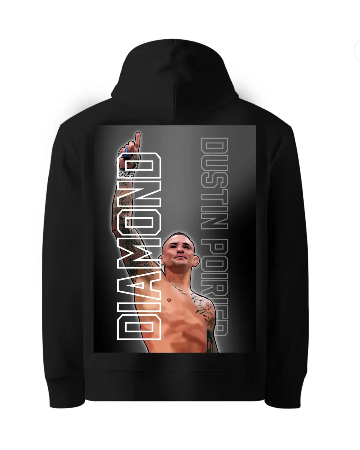 Dustin “The Diamond” Poirier UFC Tribute Hoodie by GrizzlyGFX – Adult Unisex (Black or White)