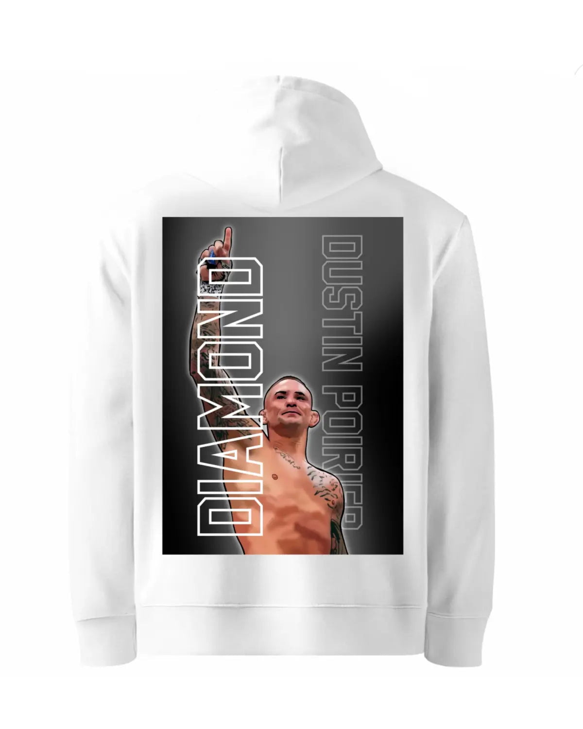 Dustin “The Diamond” Poirier UFC Tribute Hoodie by GrizzlyGFX – Adult Unisex (Black or White)