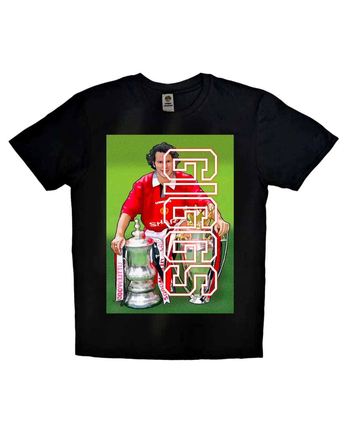 Ryan Giggs Throwback T-Shirt – 95/96 Double Winners Tribute