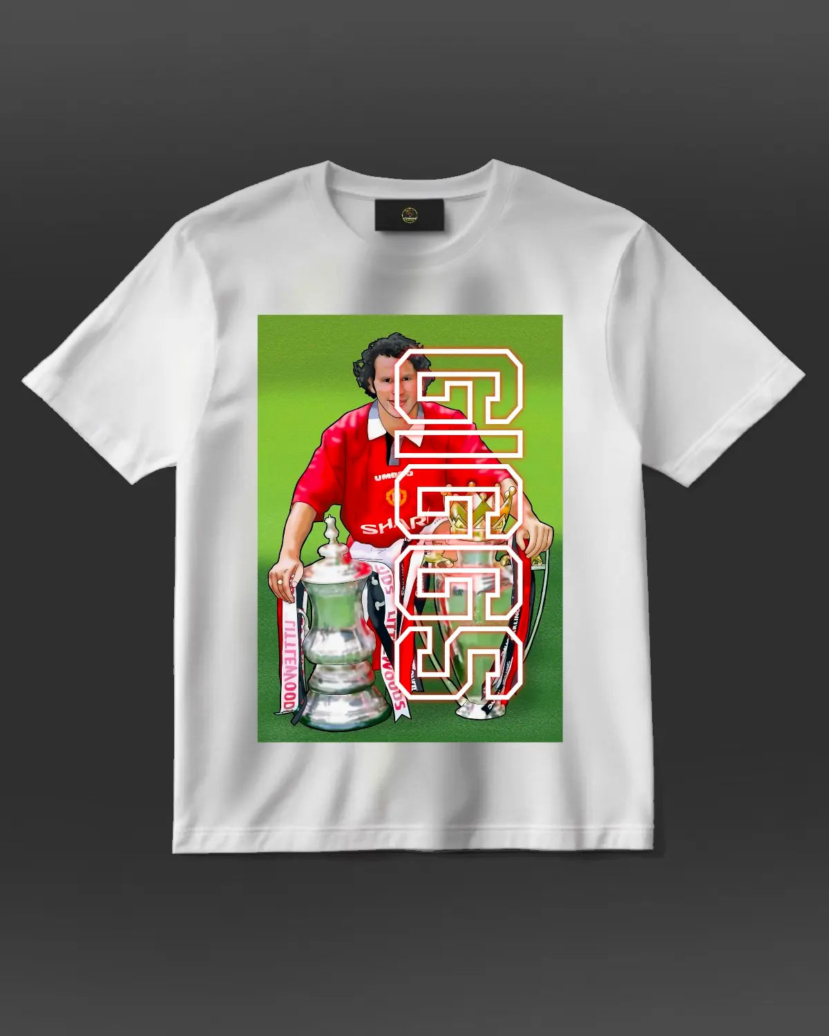 Ryan Giggs Throwback T-Shirt – 95/96 Double Winners Tribute