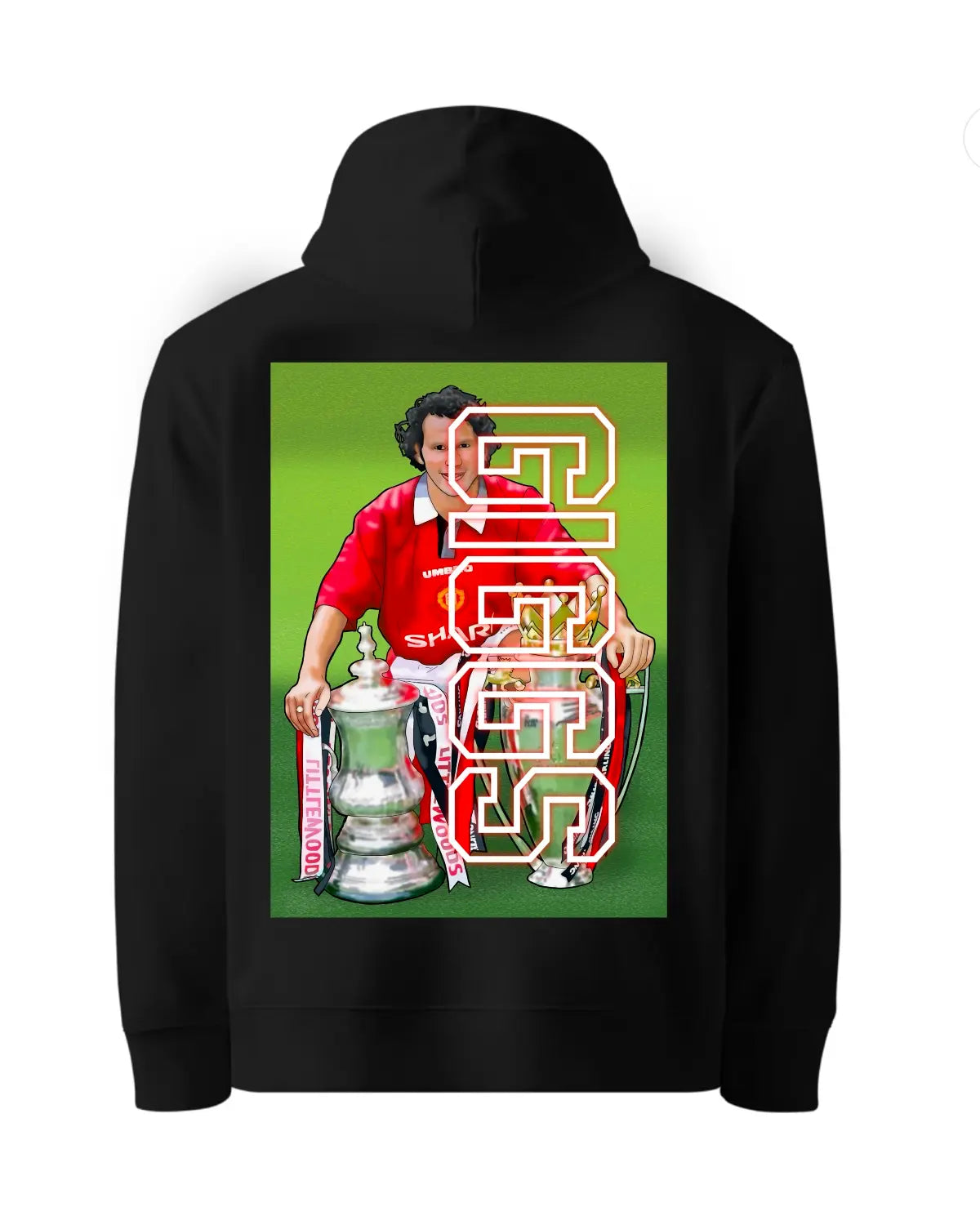 Ryan Giggs 95/96 Double Winners Hoodie – Manchester United Throwback Tribute