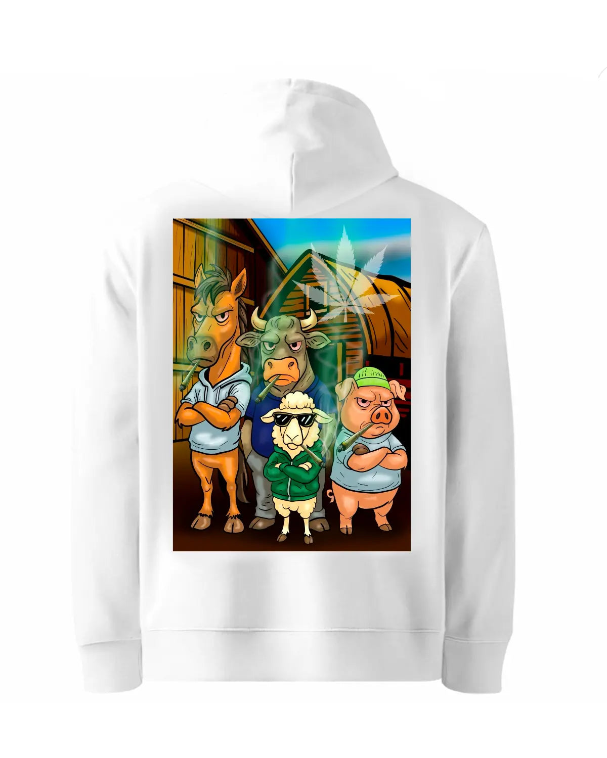 Barnyard Stoner Animals Hoodie by GrizzlySlapz