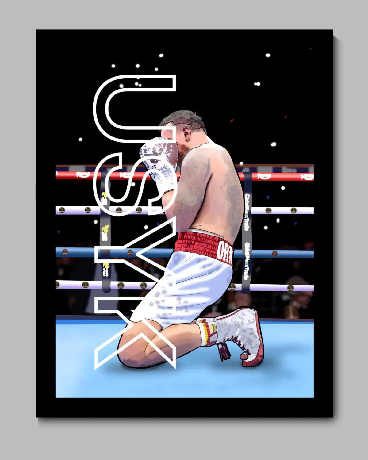 Oleksandr Usyk | Undisputed Champion | 24x36 Framed Canvas