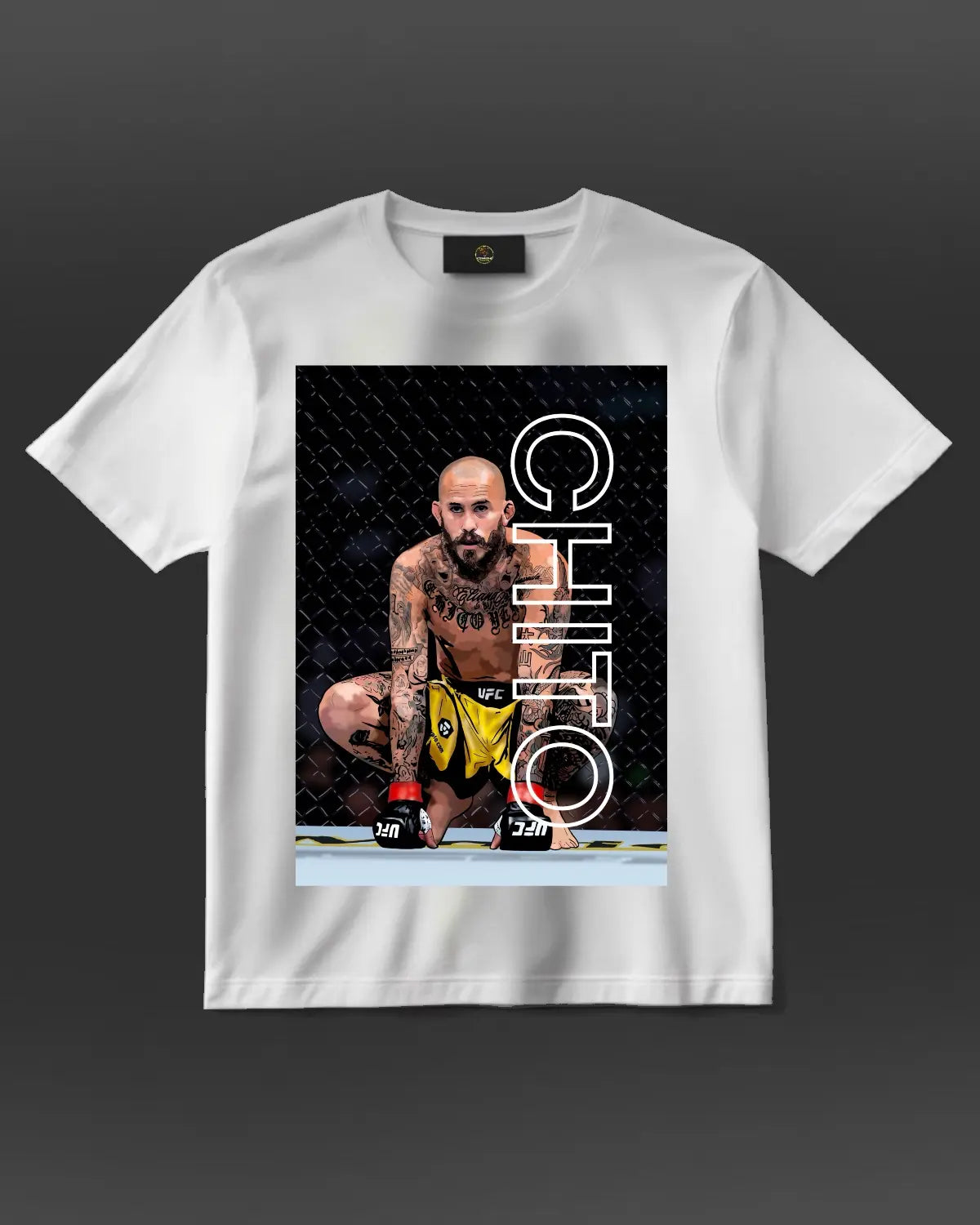 Marlon “Chito” Vera UFC Bantamweight Ecuadorian MMA Master T-Shirt by GrizzlyGFX – Black or White Adult Unisex
