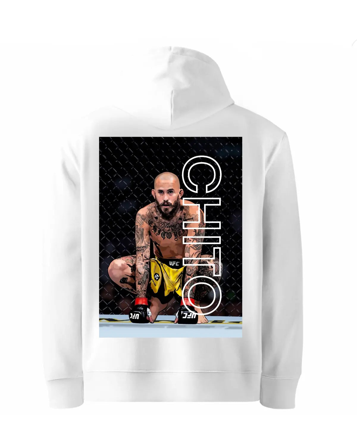 Marlon “Chito” Vera UFC Bantamweight Ecuadorian MMA Master Hoodie by GrizzlyGFX – Black or White Adult Unisex