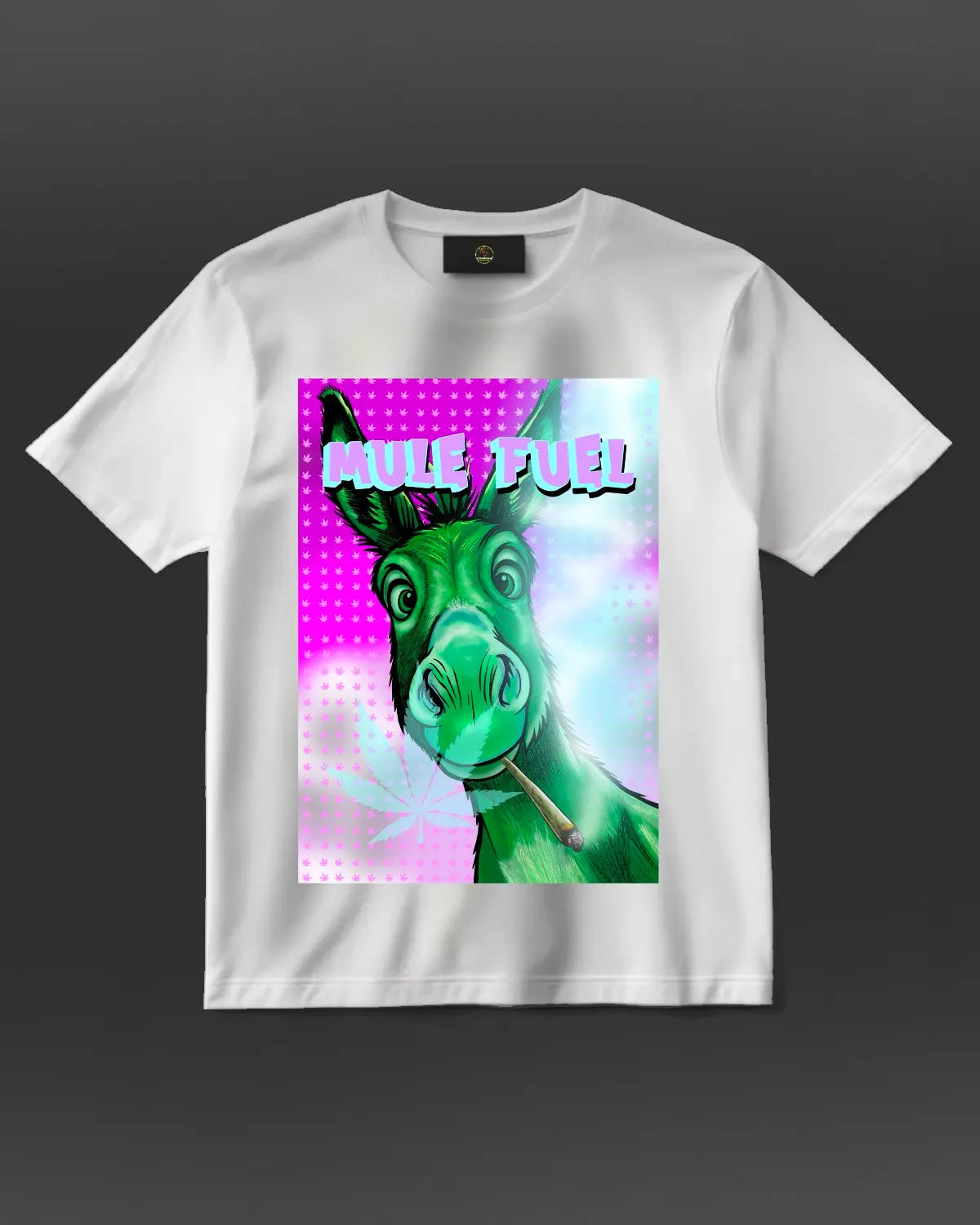 Mule Fuel Weed Strain T-Shirt – Smoking Mule Design by GrizzlySlapz