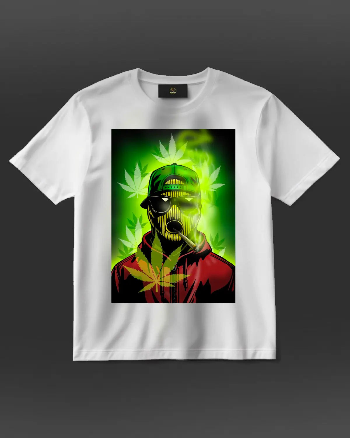 Balaclava Stoner – Street Thug Weed T-Shirt by GrizzlySlapz