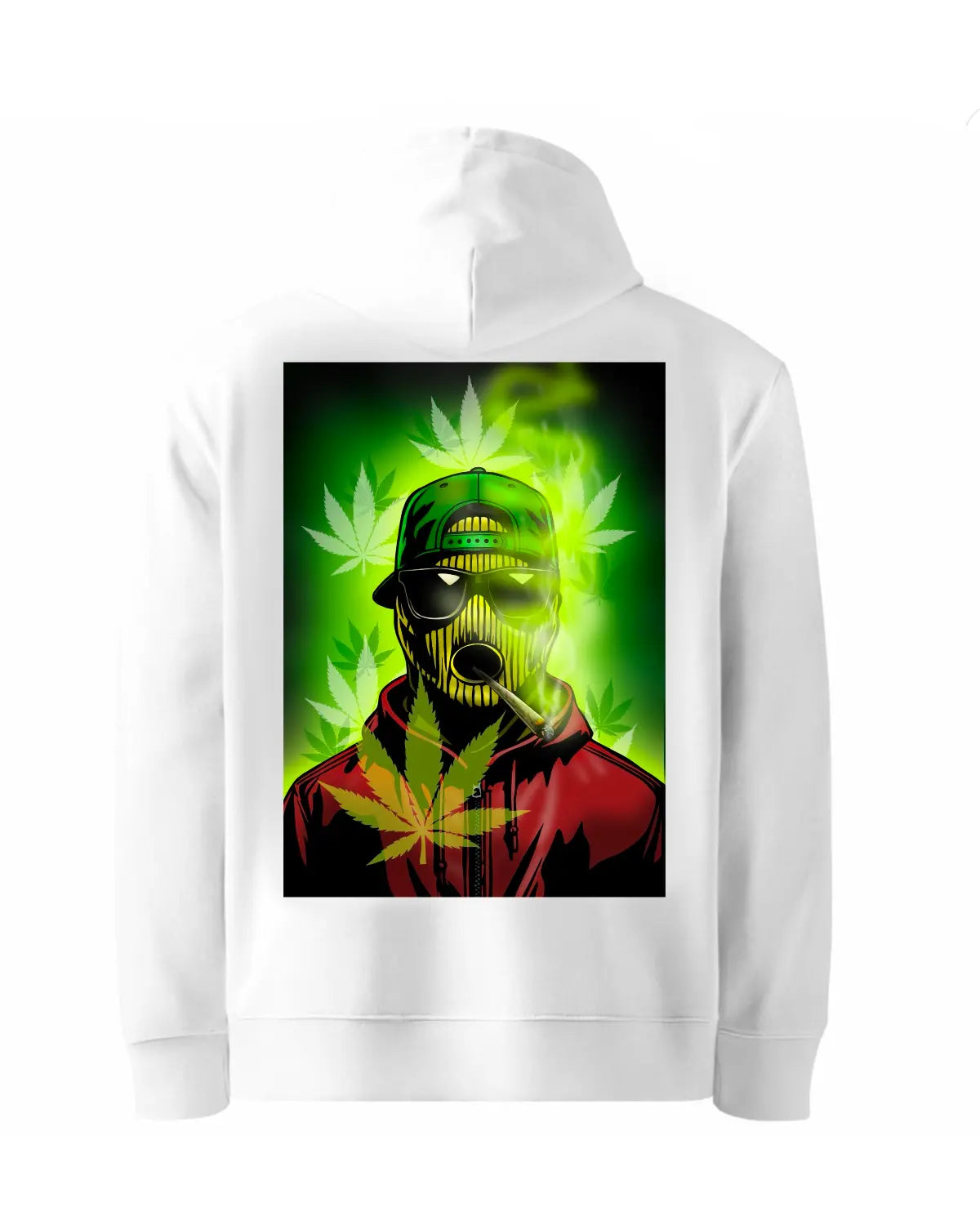 Balaclava Stoner Hoodie – SnapBack & Shades Cannabis Streetwear by GrizzlySlapz
