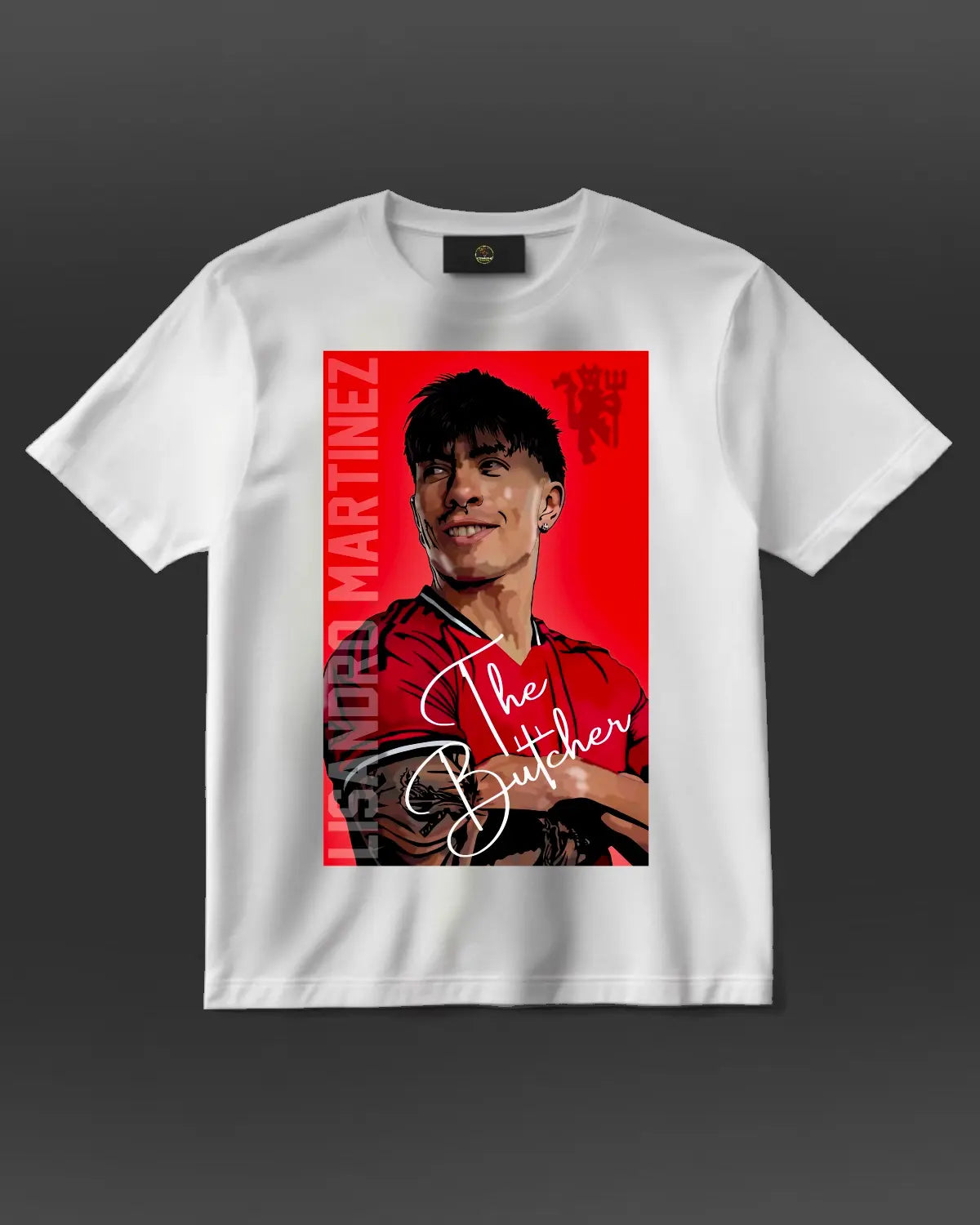The Butcher Lisandro Martínez Manchester United Defender T-Shirt | GrizzlyGFX Black or White Adult Unisex