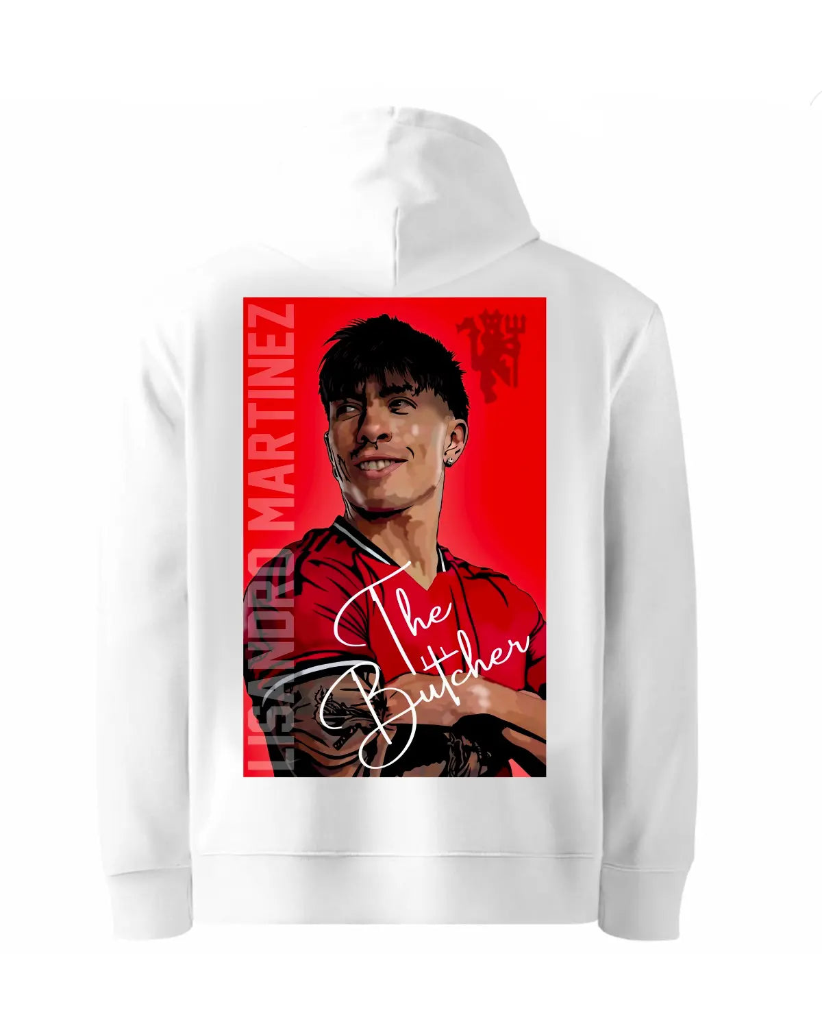 The Butcher Lisandro Martínez Manchester United Hoodie | GrizzlyGFX Black or White Adult Unisex