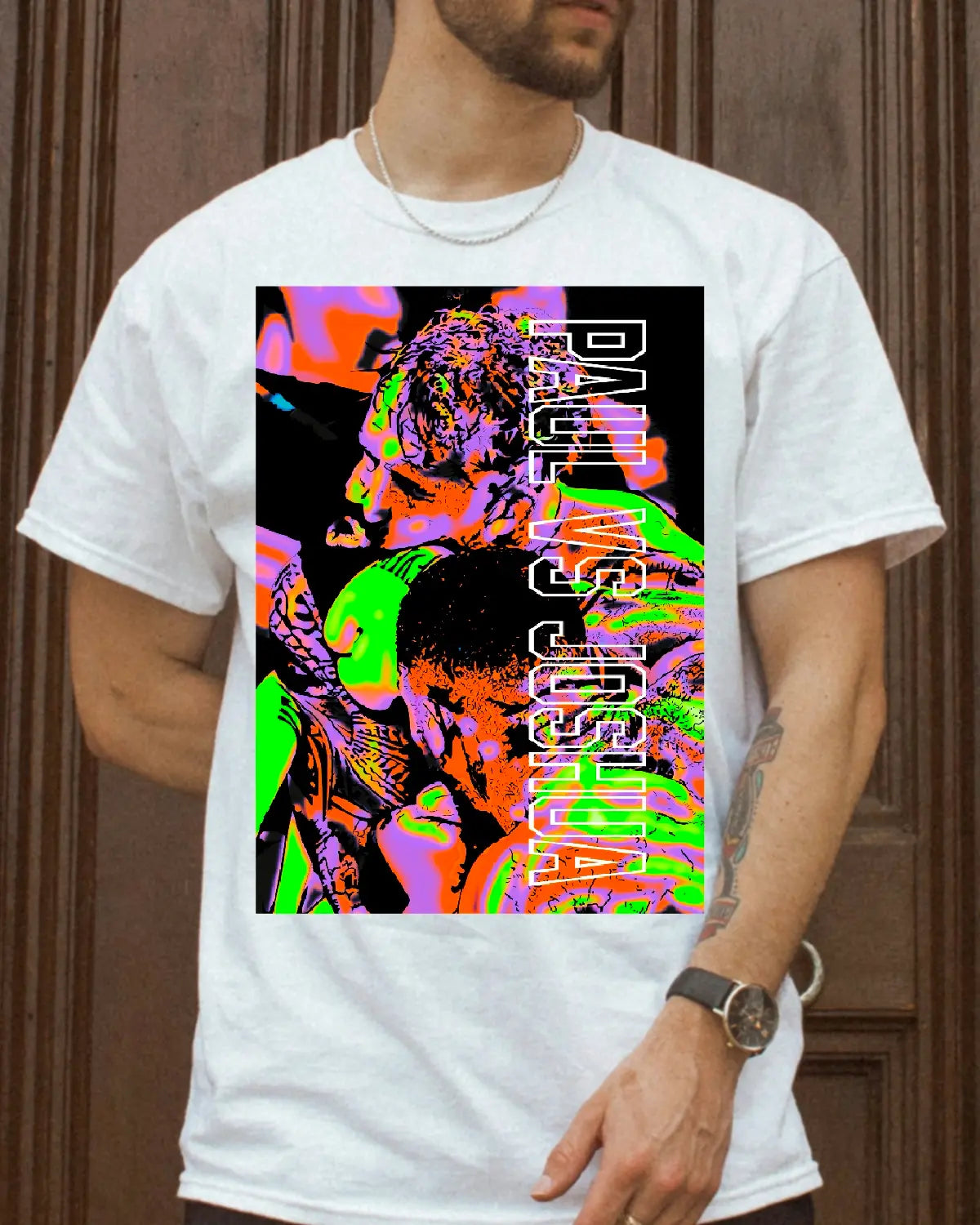 Anthony Joshua Shatters Jake Paul – Jaw-Dropping KO Artwork T-Shirt by GrizzlyGFX | Boxing Champion Design | Adults Unisex