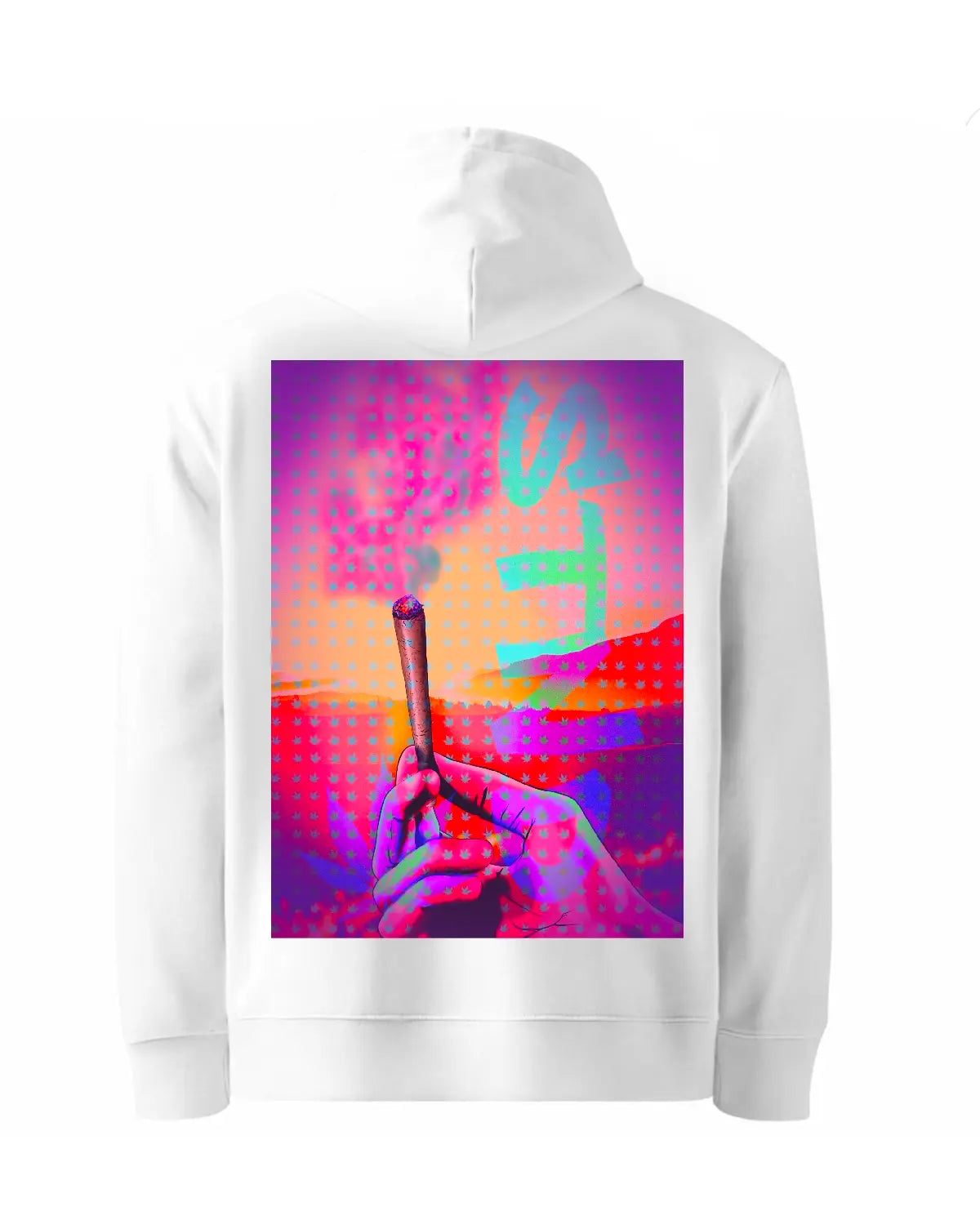 STND Paradise Stillness Hoodie | Calm Weed Artwork by GrizzlySlapz