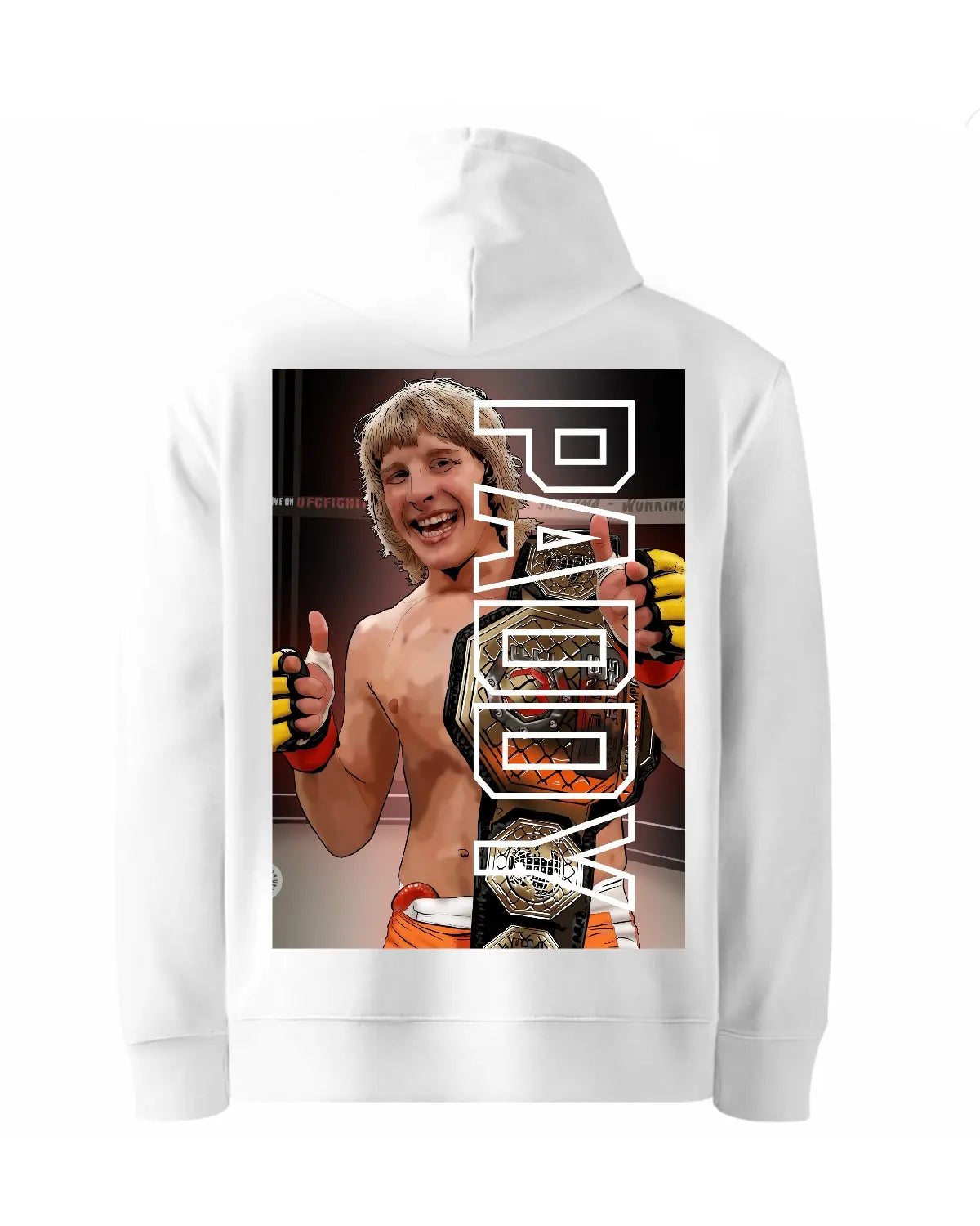 Paddy Pimblett Cage Warriors Champion Hoodie | MMA Artwork by GrizzlyGFX