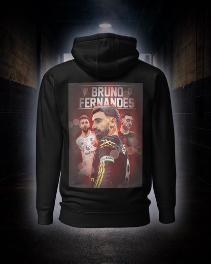 Bruno Fernandes Manchester United Hoodie | Captain Leadership Football Hoodie | Red Devils Inspired Streetwear - Grizzly Collective