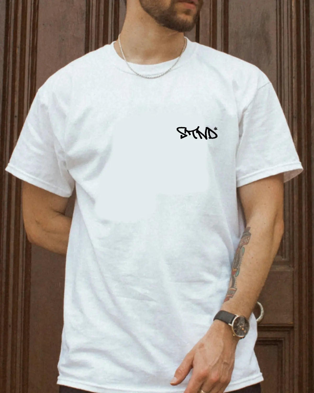 STND Late Night Setup T-Shirt | Gritty Weed Streetwear Artwork by GrizzlySlapz - Grizzly Collective