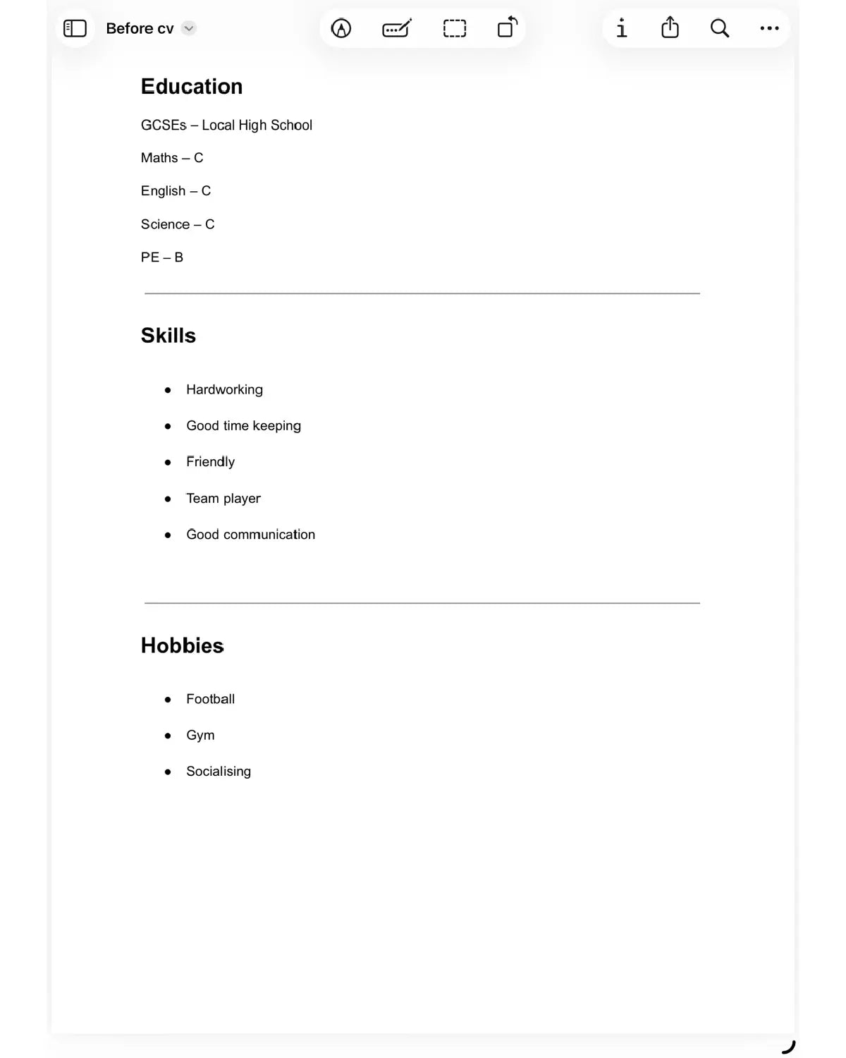 Professional CV Rewrite Service UK – Modern Layout & Wording Upgrade