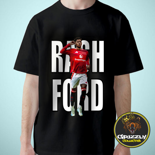 Black Marcus Rashford Design By GrizzlyGFX TShirt