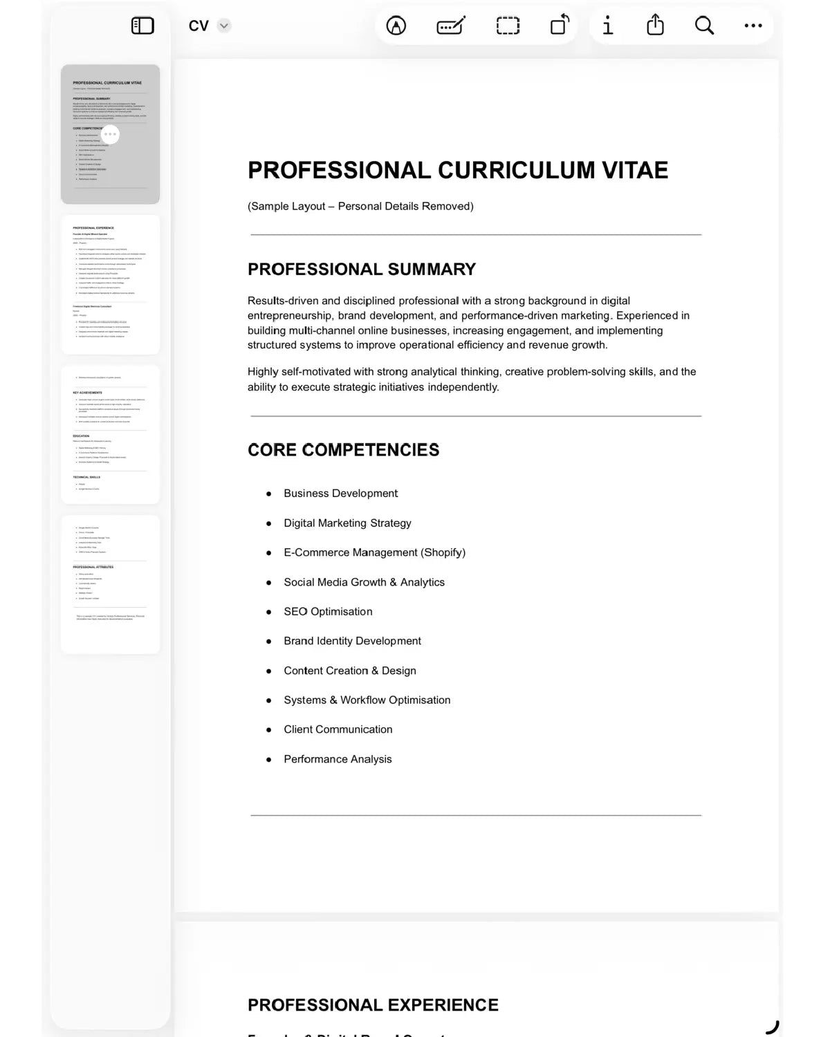 Professional CV Rewrite Service UK – Modern Layout & Wording Upgrade