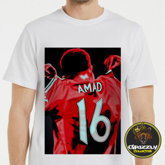 White Amad Diallo T-Shirt by GrizzlyGFX