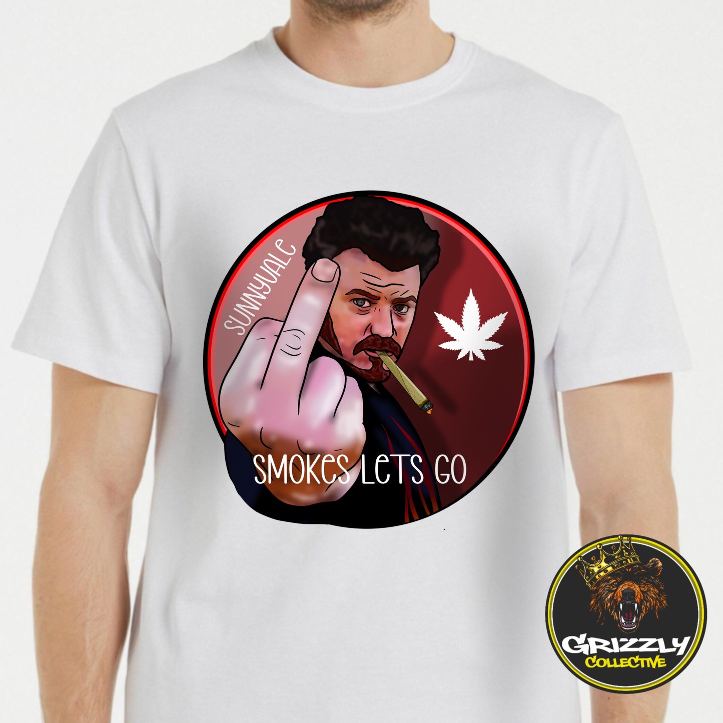 White “Ricky Sunnyvale Smokes Let’s Go” Trailer Park Boys T-Shirt