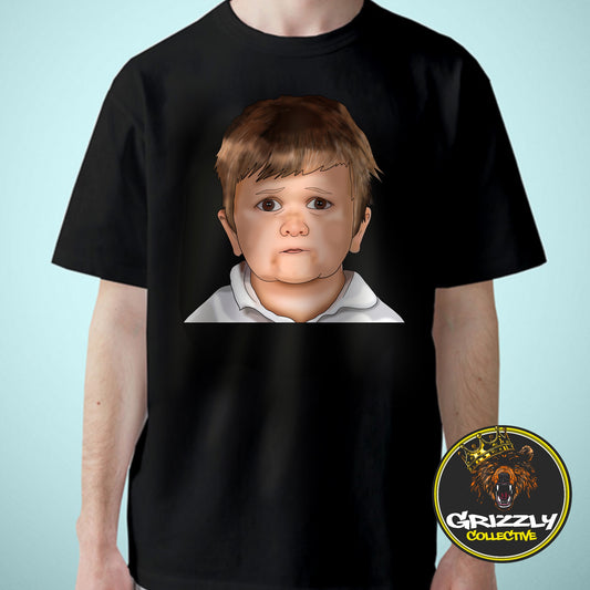 Black “Hasbulla Iconic” T-Shirt by GrizzlyGFX