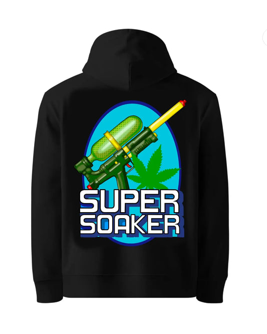 Super Soaker Inspired Herbal Hoodie – GrizzlySlapz Design (Black or White)