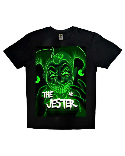 The Jester Weed-Inspired T-Shirt – GrizzlySlapz Artwork | Unisex Black or White Tee