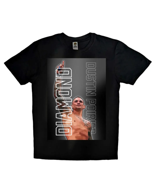 Dustin “The Diamond” Poirier UFC Tribute T-Shirt by GrizzlyGFX – Adult Unisex (Black or White)