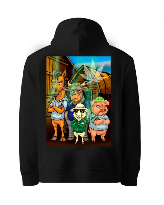 Barnyard Stoner Animals Hoodie by GrizzlySlapz