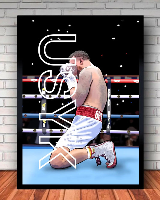 Oleksandr Usyk | Undisputed Champion | 24x36 Framed Canvas