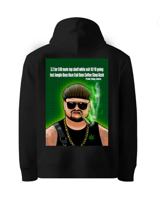 The Plug – Final Boss Weed Design Hoodie by GrizzlySlapz