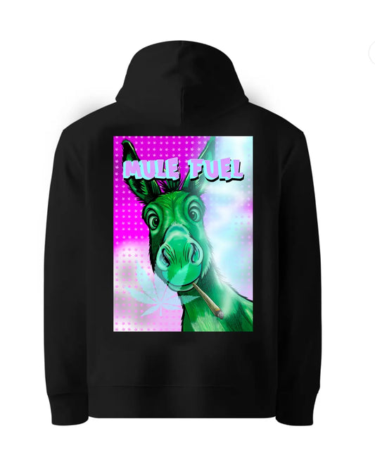 Mule Fuel Weed Strain Hoodie – Smoking Mule Design by GrizzlySlapz