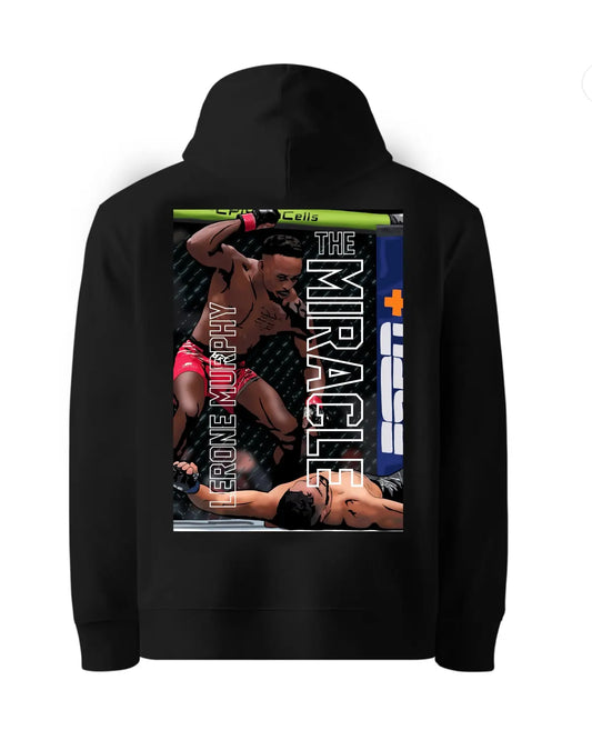 Lerone Murphy Spinning Elbow KO Hoodie | UFC MMA Fightwear | Black or White Unisex Adults Hoodie by GrizzlyGFX
