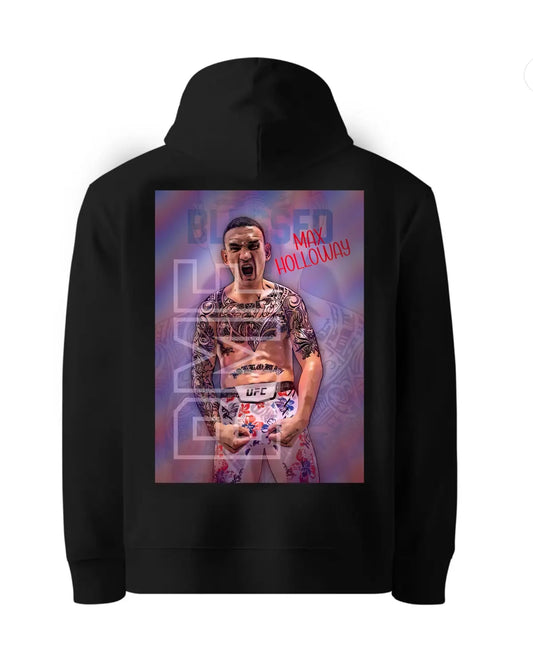 Max Holloway “Blessed” BMF UFC Hoodie | Hawaiian MMA Legend | Adults Unisex Black or White S-XXL by GrizzlyGFX