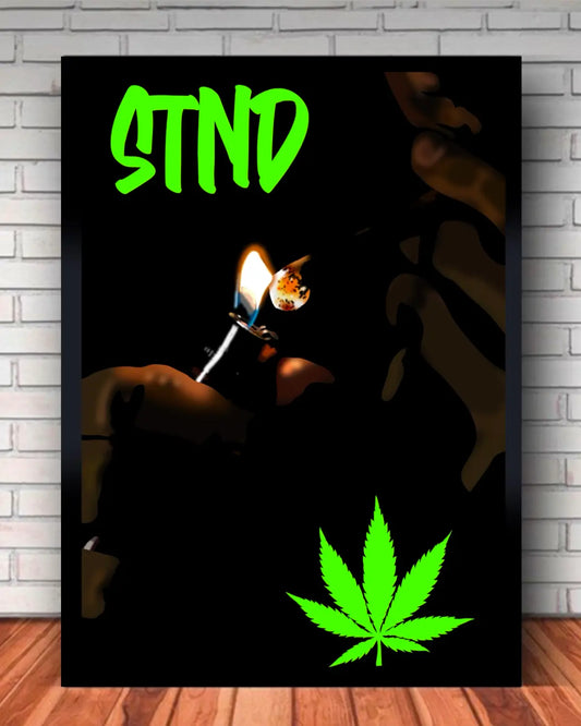 STND “Lighting Up in the Dark” Canvas (Medium – 16x20”) | GrizzlySlapz