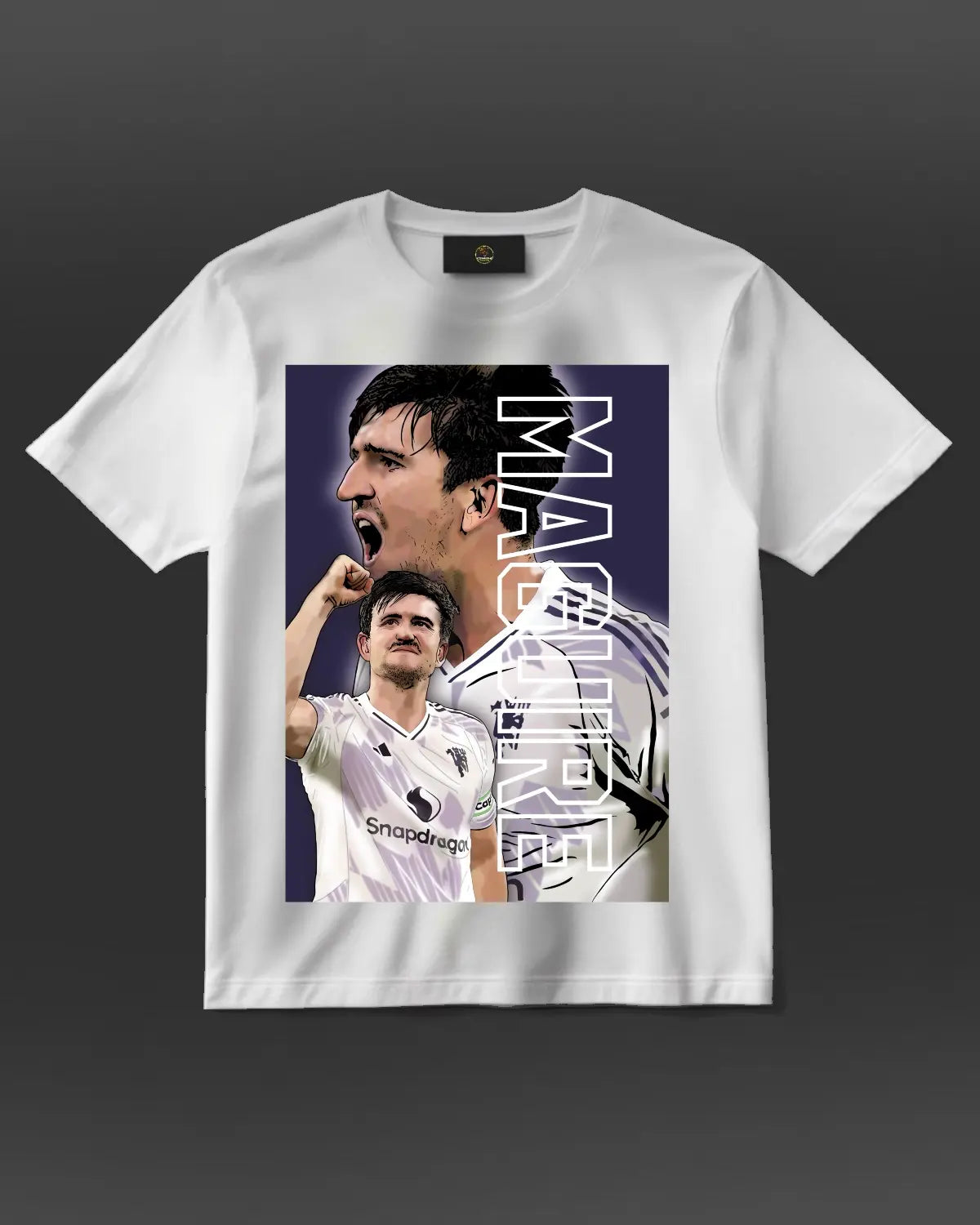 Harry Maguire – The Redemption Arc | Manchester United Hero T-Shirt by GrizzlyGFX
