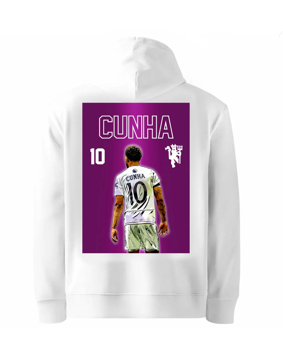 Matheus Cunha Manchester United #10 Hoodie | Premium Football Artwork by GrizzlyGFX | Adults Unisex S–XXL