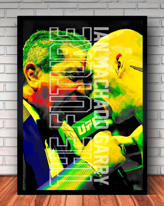 Ian Machado Garry “The Future” – Bruce Buffer Fight Announcement | Small Framed Canvas | GrizzlyGFX