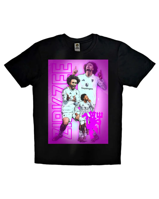 Joshua Zirkzee Manchester United T-Shirt – United Striker Artwork | Adult Unisex Football Tee by GrizzlyGFX