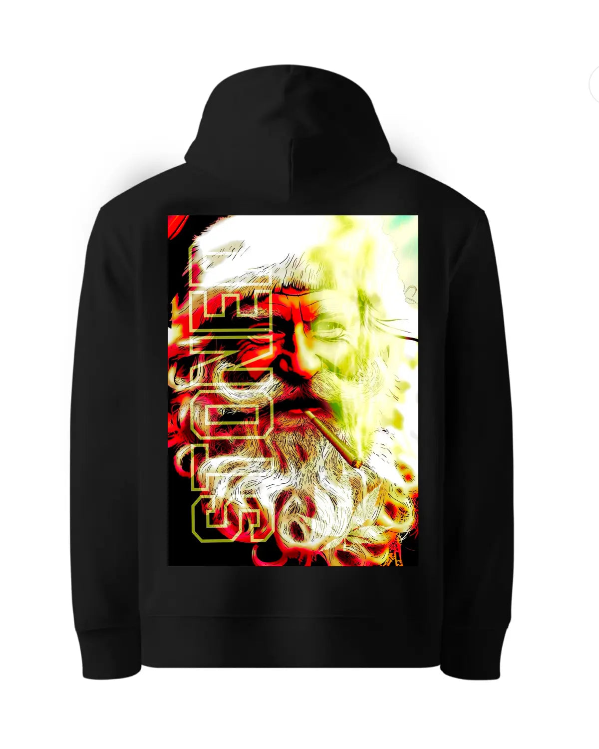Stoned Santa Claus Hoodie – Festive Weed Art Christmas Hoodie | GrizzlySlapz