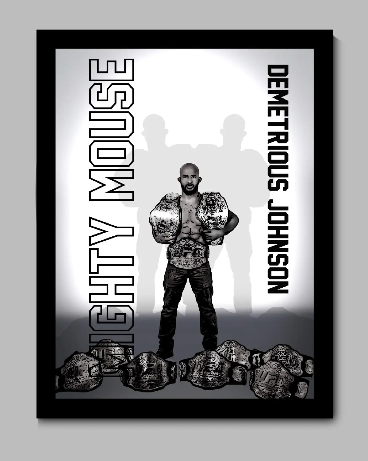 Demetrious Johnson GOAT MMA Canvas Wall Art – 24x36 | GrizzlyGFX