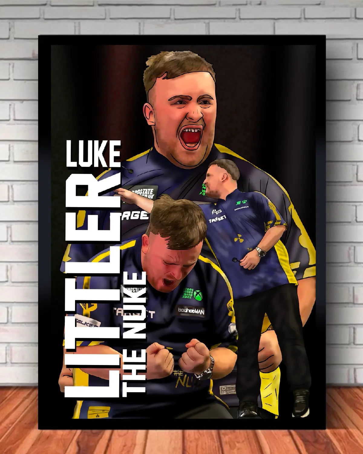 Luke Littler “The Nuke” Darts Canvas Wall Art – 24x36 | GrizzlyGFX