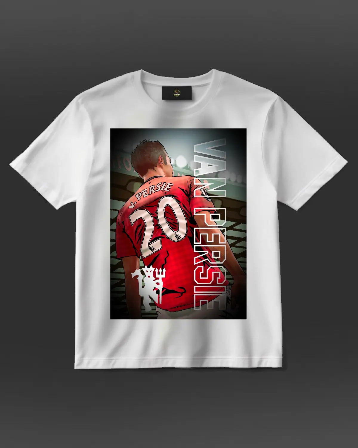 Robin van Persie Manchester United T-Shirt | Iconic Football Artwork by GrizzlyGFX