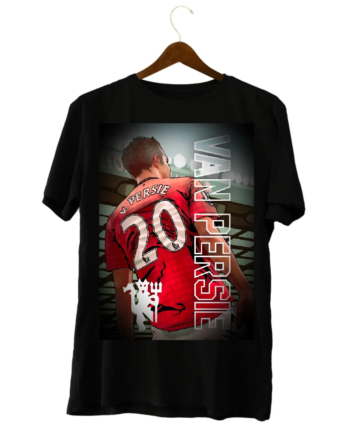 Robin van Persie Manchester United T-Shirt | Iconic Football Artwork by GrizzlyGFX