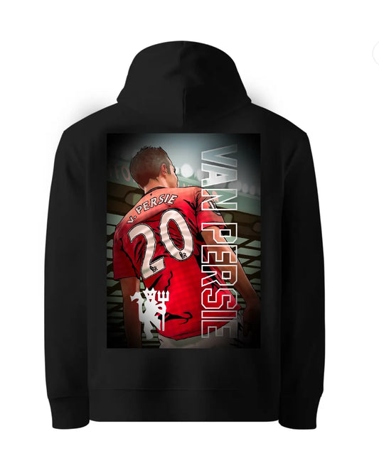 Robin van Persie Manchester United Hoodie | Football Legend Artwork by GrizzlyGFX